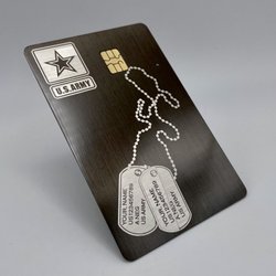 Dog Tags on Gun Metal