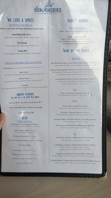 Menu photo 3 Hummingbird Bar & Kitchen Alexandria, VA Menu photo 3 Hummingbird Bar & Kitchen Alexandria, VA