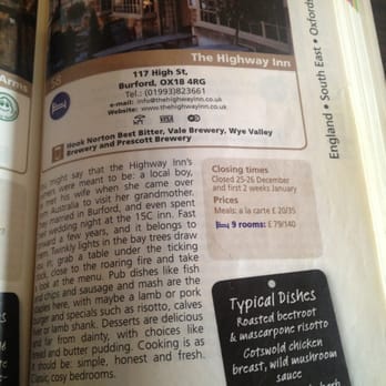 The Highway Inn - Pubs Near Me - Burford, GLS