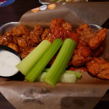 Buffalo Wild Wings - Small order of boneless wings. Very hard breading so get your chompers ready - American Near Me - Honolulu, Hawaii Buffalo Wild Wings - Small order of boneless wings. Very hard breading so get your chompers ready - American Near Me - Honolulu, Hawaii