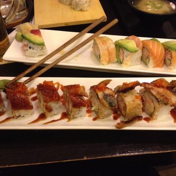 J2 Sushi - The volcano roll. Surprisingly delicious! Not usually a fan of eel but this was YUM - Sushi Bars Near Me - Swords, D