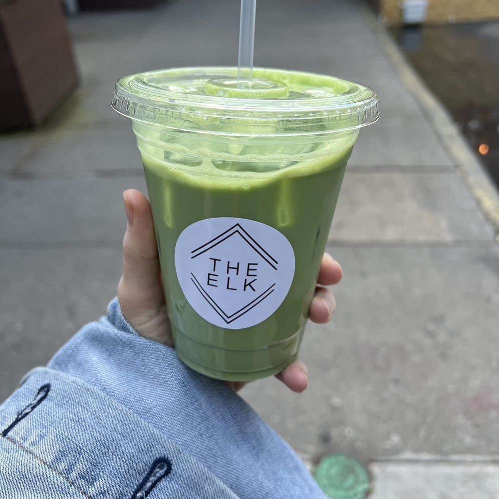 The Elk - Iced oat milk matcha - Coffee & Tea Near Me - New York, New York The Elk - Iced oat milk matcha - Coffee & Tea Near Me - New York, New York