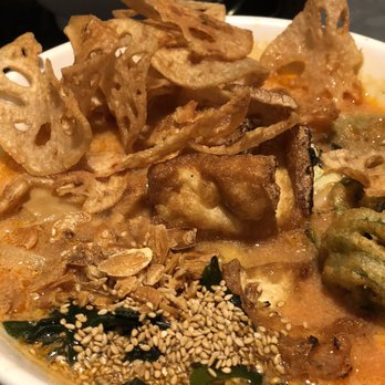 Photo of RakiRaki Ramen & Tsukemen - San Diego, CA, United States. Veggie ramen