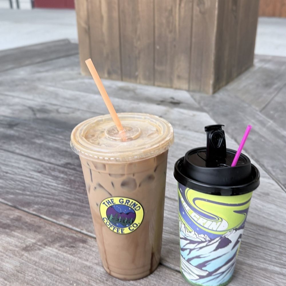 The Grind Coffee Company - Trail Mix Latte on ice and Black Bear Mocha!! - Coffee & Tea Near Me - Juneau, Alaska The Grind Coffee Company - Trail Mix Latte on ice and Black Bear Mocha!! - Coffee & Tea Near Me - Juneau, Alaska