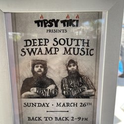 Tipsy Tiki - The great Prestage Brothers playing on Sunday