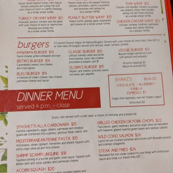 Gloria’s - Menu - Juice Bars & Smoothies Near Me - Moab, Utah Gloria’s - Menu - Juice Bars & Smoothies Near Me - Moab, Utah