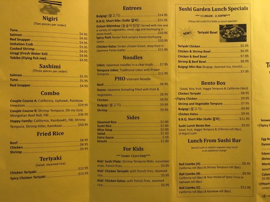 Menu photo 3 Sushi Garden Lansing, KS