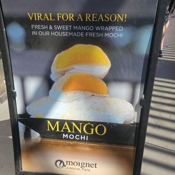 Moignet  A Social Cafe - Sign at entrance - Bakeries Near Me - Las Vegas, Nevada