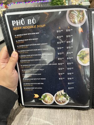 Menu photo 1 Pho Ly Quoc Su La Palma, CA