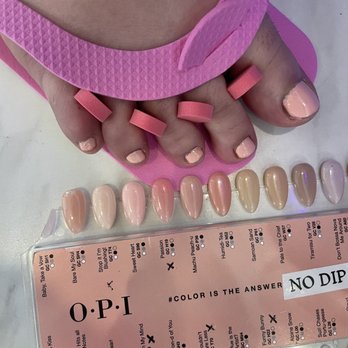 Dr Phillips Nail Spa - Asked for sweet heart, looks more coral - Nail Salons Near Me - Orlando, Florida