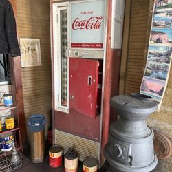 Soulsby's Service Station - Antique Coke Machine