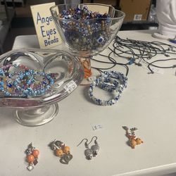 California Kumpir - Different color, evil eye, earrings, and necklaces