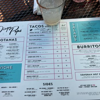 Diego Pops - Menu - Cocktail Bars Near Me - Scottsdale, Arizona Diego Pops - Menu - Cocktail Bars Near Me - Scottsdale, Arizona