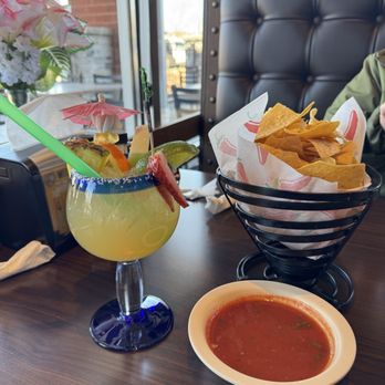 El Rancho Grande - Cadillac margarita and tortilla chips! - Mexican Near Me - Cincinnati, Ohio