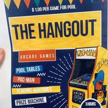 The Hangout - Flyers - Pool Halls Near Me - Mount Pleasant, Texas