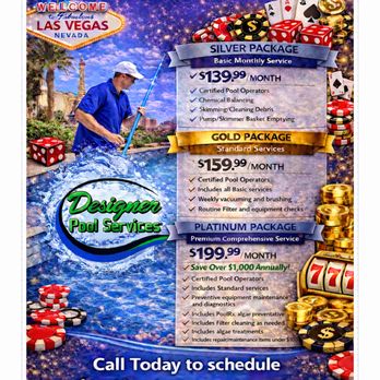 Designer Pool Services - Pool & Hot Tub Service Near Me - Las Vegas, Nevada