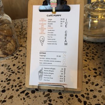 Cafe Poppy - 12/1/2024:  Hopland CA's Cafe Poppy . . . Menu Selection. - Bakeries Near Me - Hopland, California