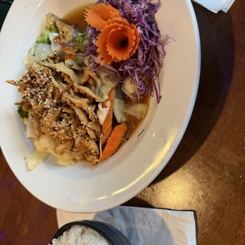 The Happy Elephant - Teriyaki Chicken with veggies - Thai Near Me - Manzanita, Oregon The Happy Elephant - Teriyaki Chicken with veggies - Thai Near Me - Manzanita, Oregon