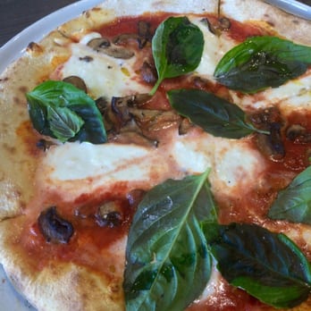 Weights + Measures - Margherita pizza with mushrooms. - Bars Near Me - Houston, Texas Weights + Measures - Margherita pizza with mushrooms. - Bars Near Me - Houston, Texas