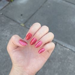 Pink cat eye gel