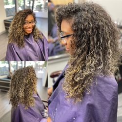 Ella Beauty by M.Sonnier - This queen wanted to add a pop of color to her natural curl. She was so happy with the results.