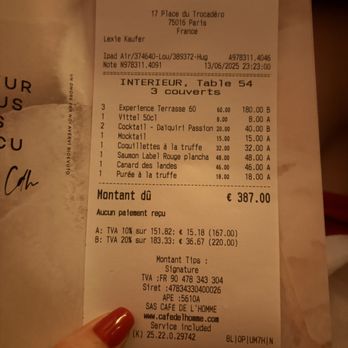 Café de l'Homme - French Near Me - Paris, 75 Café de l'Homme - French Near Me - Paris, 75