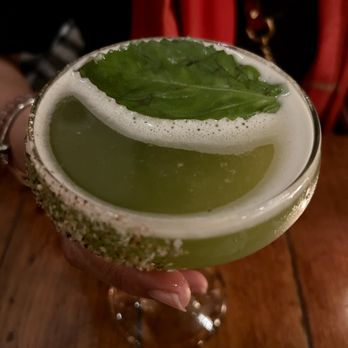Chavela's - Vida Verde Cocktail - Green Chartreuse, Cucumber, Mezcal - Mexican Near Me - Brooklyn, New York