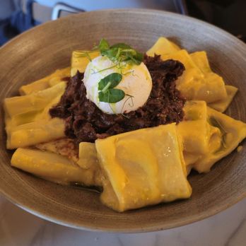 Bonao Restaurant - Braised Goat Liniero  Paccheri - Spanish Near Me - Brooklyn, New York