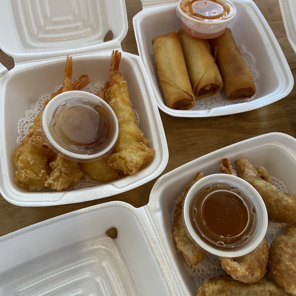 Oda Sushi - Shrimp Tempura Roll Pot Sticker Spring Egg Roll - Poke Near Me - Plano, Texas Oda Sushi - Shrimp Tempura Roll Pot Sticker Spring Egg Roll - Poke Near Me - Plano, Texas