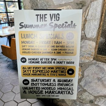 The Vig - Summer specials - Cocktail Bars Near Me - Peoria, Arizona The Vig - Summer specials - Cocktail Bars Near Me - Peoria, Arizona