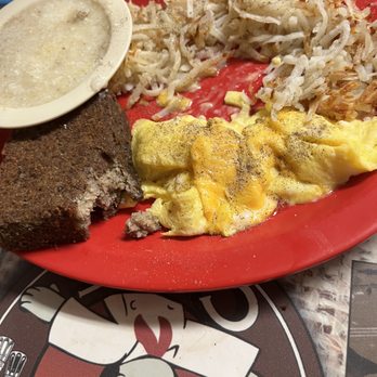 Lincoln Cafe - BF's plate. He already started eating but look at that livermush yum! - New American Near Me - Lincolnton, North Carolina Lincoln Cafe - BF's plate. He already started eating but look at that livermush yum! - New American Near Me - Lincolnton, North Carolina