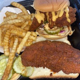 #3 medium heat (fries, chicken slider, and chicken tender) #3 medium heat (fries, chicken slider, and chicken tender)