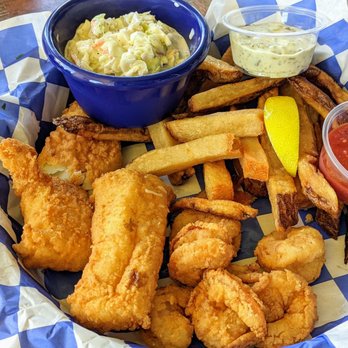 Cape Cod Fish - Cod & Shrimp Combo | Instagram: @telephonesmoothie - Seafood Near Me - Fort Myers, Florida