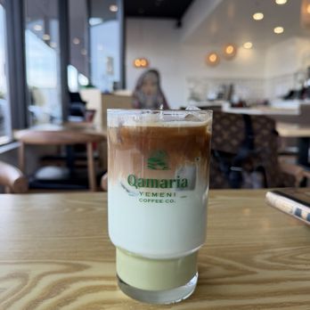 Qamaria Yemeni Coffee - Iced pistachio latte - Coffee & Tea Near Me - Concord, California Qamaria Yemeni Coffee - Iced pistachio latte - Coffee & Tea Near Me - Concord, California