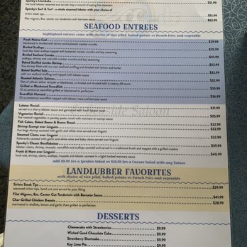 Spanky's Clam Shack - Menu - Seafood Near Me - Hyannis, Massachusetts