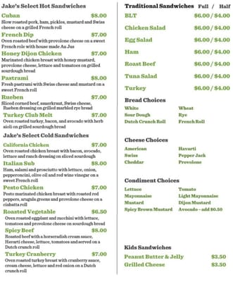 Menu photo 5 Jake's Cafe & Catering Livermore, CA Menu photo 5 Jake's Cafe & Catering Livermore, CA