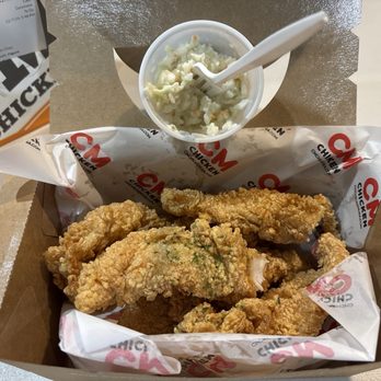 Go Nom Chicken - Chicken tenders and coleslaw. - Chicken Wings Near Me - Gainesville, Virginia