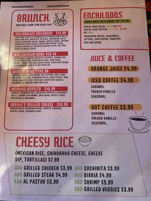 Menu photo 2 Andale Taco Shop Sycamore, IL