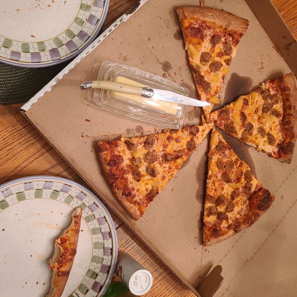 Upper Crust - Pizza shared by 3. - Pizza Near Me - Clifton Park, New York Upper Crust - Pizza shared by 3. - Pizza Near Me - Clifton Park, New York