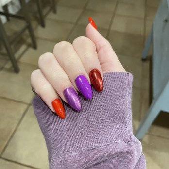 Pacfe Nails & Spa - Some chrome from my most recent visit. They are great with designs too ! - Nail Salons Near Me - Centereach, New York
