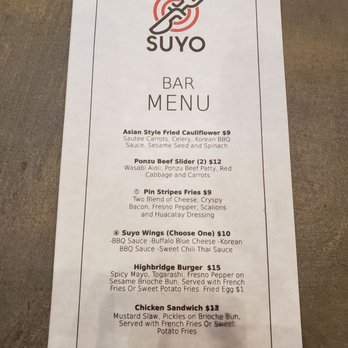 Suyo Gastrofusion - New Bar Menu! - Asian Fusion Near Me - Bronx, New York Suyo Gastrofusion - New Bar Menu! - Asian Fusion Near Me - Bronx, New York