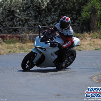 Superbike Coach - Front view of left corner - Driving Schools Near Me - Elk Grove, California