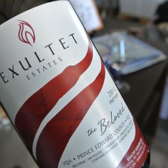 Exultet Estates - a closeup of a wine bottle - Wineries Near Me - Milford, Ontario