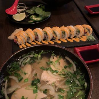 Vel Sushi And Pho - Pho ga, spicy tuna roll, vegetable pho - Sushi Bars Near Me - Grand Rapids, Michigan Vel Sushi And Pho - Pho ga, spicy tuna roll, vegetable pho - Sushi Bars Near Me - Grand Rapids, Michigan