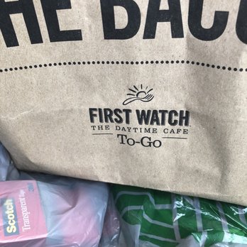 First Watch - Take home bag with more food ordered after the visit - Breakfast & Brunch Near Me - Bowie, Maryland First Watch - Take home bag with more food ordered after the visit - Breakfast & Brunch Near Me - Bowie, Maryland