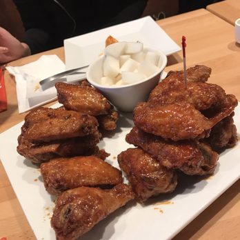 Bonchon Costa Mesa - Wings - half spicy - Chicken Wings Near Me - Costa Mesa, California