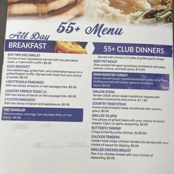 Becker’s Restaurant - 55+ Menu as of Feb'26