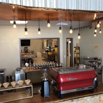 Mayorga Coffee - Brew bar and cupping lab in background - Coffee Roasteries Near Me - Rockville, Maryland