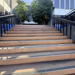 San Diego Community College District - Long flight of stairs at the main entrance, be prepared