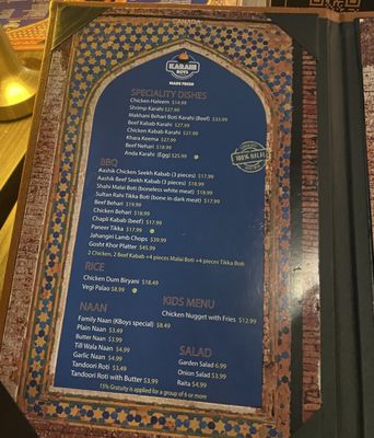 Menu photo 2 Karahi Boys Maple, ON
